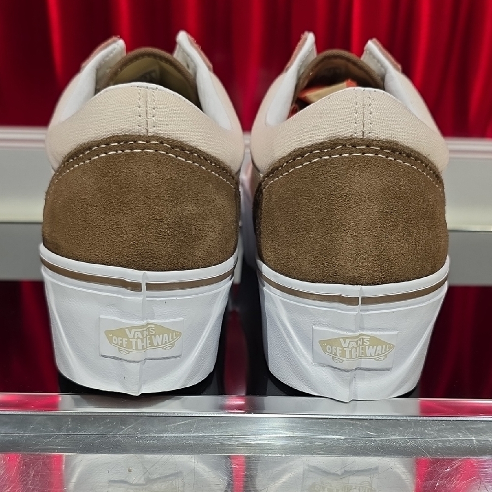 Vans Old Skool Stackform Earthy Colorblock Platform Shoes 8M 9.5W - Picture 4 of 6